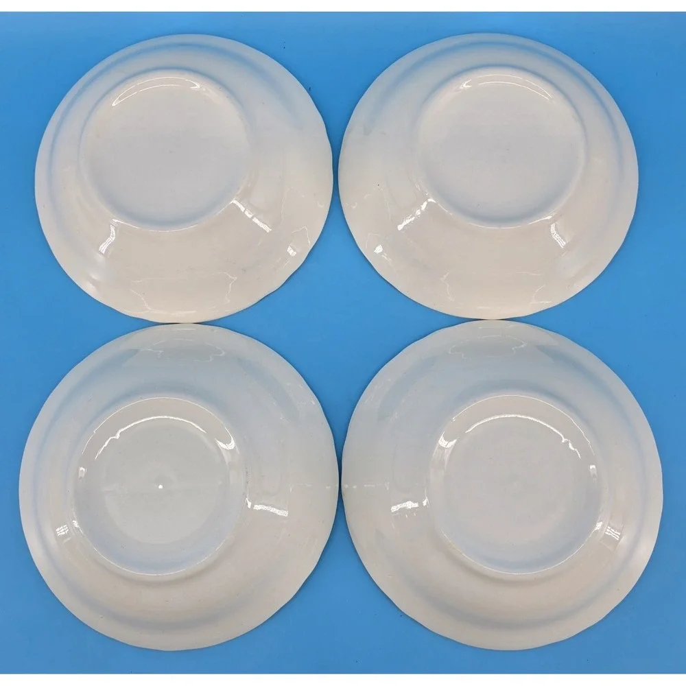 Vtg Set of 4 Unbranded 'Blue Onion' Dessert Bowls‎ 6.25